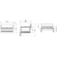 Evoline flip top push data/usb  medium inox b-f  2 prises + 2 rj45 + 2usb