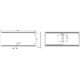 Miroir 1600x650 led haut/bas.+kelvinch.+chauff 