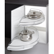 MC Line Dolphin 60cm gauche chrome blanc avec double amortisseur