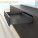 AvanTech YOU set zijwand h101 l550mm antraciet L/R zonder frontbevestiging
