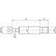 Drevel staal verzinkt M6 kruis spanmaat 30.3mm