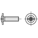 Vis à métaux tr zingué M4x15 