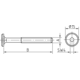 Vis de raccord M6-50mm tete cylindr./Fix hexagonal e SW4 zingué