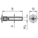 Douille connection d 5mm M4 metal 228-36mm 
