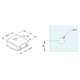 Pince serie 400 mur/verre 2 chrome 