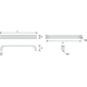 Greep rel metaal zwart gunmetal ba 160mm l172mm