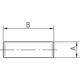 Schapdrager ijzer 5x40 verzinkt