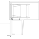 Rational corner d Soft Close 450mm ga anthracite  + 4 paniers fil anthracite