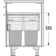 Hailo eurocargo-Synchro k.45cm 2x38l SoftClose