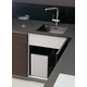 Highline 1 poubelle 21l inox c.40cm extension totale avec ammortisseur