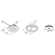 Hera set 2 x r-68 led 2.5W 24V 3000K RVS-look+ transfo led 15