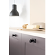 Bouton FIRM BA64 L45.8 zamac noir texture