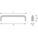 Greep redo ba128 l137 zamak geborsteld nikkel