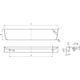 Poignée comet ea32 l50 alu bronze mat 
