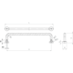 Poignée LOUNGE EA128 L142 inox chrome 