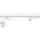 Greep REEV BA320 L440 Aluminium Mat zwart