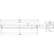 Cuvette lux zamac asp inox df 128mm L 144mm 