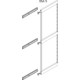 Kader Lava zijdelingse bevestiging dsa 1211mm 40kg SoftClose