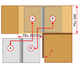Rational corner Soft Close 450mm links chroom