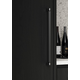 Poignée BROOKLYN BA160 L170 aluminium titane noir
