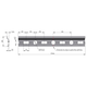 Profilé WPC1 pour accrocher APC6/APC1 zingué 2000mm  