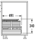 Hailo separato-k 90cm 52l2 x 18l + 2 x 8l 2 x 18l + 2 x 8l
