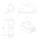 Novy Fusion 90 cm blanc hotte téléscopique 