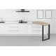 Tablette mobile 90° alu anthrac 800x550mm gauche 
