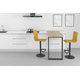 Tablette mobile 90° alu anthrac 800x550mm gauche 