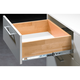 Coulisse à billes KA 4532 AM avec Silent System, montage en applique, dimensions (H x l) 46 x 12,7 mm, 650