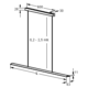 Pendel 160 Led alu 1200mm 21W 240v 3000K