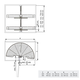 MC Line panier tournant 1/2 850x490mm chrome 