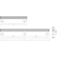 Poignée RILLE BA320 L350 aluminium brossé noir