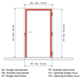 Xinnix X2 kit traverse noir largeur 830mm à pousser