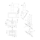 Novy Vision 90 cm zwart (zonder motor) wanddampkap