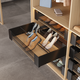 Chic line porte chaussures anthracite l.900-1000mm 
