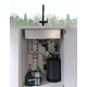 Maris Water Hub - 3 in 1 set met zwenkbare uitloop / Side Lever / Zwart mat / Boiler 4 liter