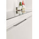 Poignée encastrable zmc asp inox df 128mm L 200mm 