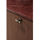 Bouton BOND 50x38Ø5 brun antique/or brossé 