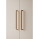 Greep BROOKLYN BIG BA448 L466 aluminium geborsteld zwart