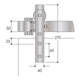 Casa schuifdeurset staal zwart 100kg l.2300mm voor deurbladbreedte 1010-1120mm
