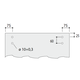 Casa schuifdeurset staal zwart 100kg l.2300mm voor deurbladbreedte 1010-1120mm