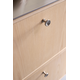 Bouton chateau ø30x30 zamac look inox 
