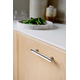 Poignée chateau ea128 l180 zamac look inox 