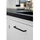 Poignée compact ea160 l172 zamac noir mat 