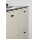 Bouton elan ea32 l50 alu brossé noir mat 