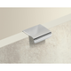 Greep Empoli, boorafstand 25, L 38 mm, B 36 mm, H 15 mm, roestvrij staal finish geborsteld