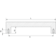 Poignée flat ea192 l206 zamac noir mat 
