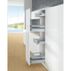 ArciTech Schuif- / frontlade, setverpakking, ladezijwand hoogte 126 x NL 550 mm, zilver, links en rechts
