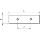 Bouton track ea32 l50 alu look inox 
